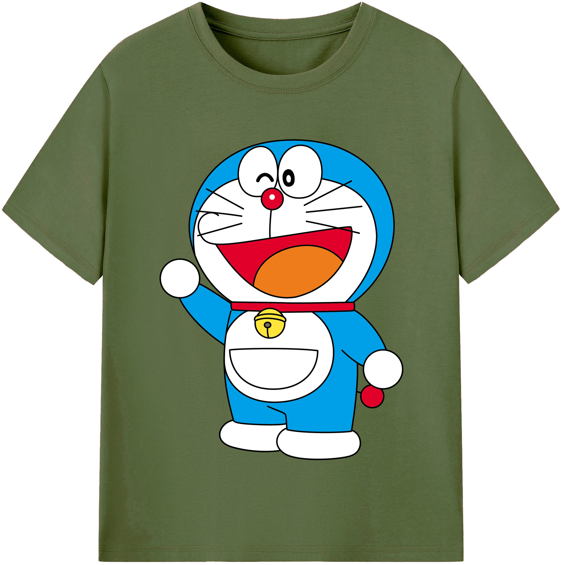 （画像用） ドラえもん Doraemon 綿100％半袖Tシャツ（フロントプリント）